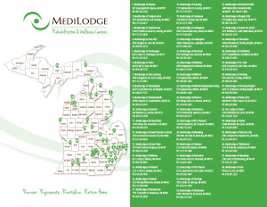MediLodge Michigan Locations Map